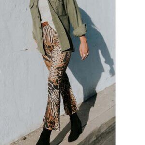 Novella Royale Animal Print Flare Pants